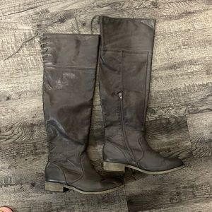 Thigh High / Over the Knee Boots Grey